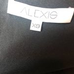 Alexis  Black Trumpet Sleeve Strapless Amelie Midi Dress XS Photo 5