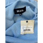 Ser O Ya Galleria Rib Knit Maxi Dress Powder Blue Small Photo 5