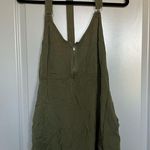 RVCA Olive Green Zipper Front Dress Photo 0