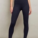 Carbon38 Ribbed 7/8 Legging Size Medium Blue Photo 1