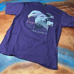 Vintage Alaska Bald Eagle Graphic Print Tee purple XL USA Cotton single stitch Photo 0