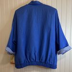 Adolfo Women's Blue Varsity Jacket. Made in USA Size L Photo 1