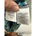 Jones Studio Babydoll Maxi Dress Women Large Green Animal Floral Belted Boho Y2K Photo 5