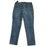 Candace Cameron Bure Embroidered Flower Jeans NWT size 10P Blue Photo 4