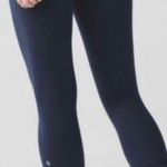 Lululemon Wunder Under Blue Patchwork Cropped Leggings Size 2 Photo 1