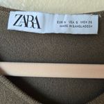 ZARA  sleeveless Olive button-front maxi dress Size Small Photo 2
