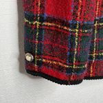 Talbots VTG‎  Red Tartan Plaid Wool Blazer Jacket Womens 8 Academia Preppy 90s Photo 5