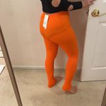 ZARA bright Orange leggings. Xs/s Photo 3