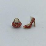 NEW purse and high heel red/gold fashion earrings Photo 8