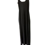 Popular 21  Sleek Black Bodycon Full Length W/ Side Slit‎ Women’s Large Photo 4