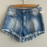 Akira Cheeky Frayed Jean Shorts Photo 0