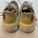 Sorel  Womens Kinetic Breakthru Day Lace Sneakers Shale Mauve/Yellow size 7 Photo 4