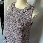 Jade Melody Tam Confetti Tweed Sleevless Sheath Dress Knee Length size S Red Photo 2