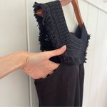 Madewell  Crochet Fringe Shift Mini Dress Vacation Casual Minimalist Women Size 4 Photo 7