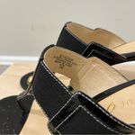 Boutique 9 Jesse Black Leather Block Heel Thong Sandals 7 Photo 5