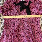 Topshop  ChiffonFloral Print Tie Front Puff Shoulder Long Sleeve Blouse Size‎ 4 Photo 12