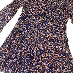 Stevie May Unleashed Mini Dress Long Sleeve Fun Print Size XL Women's NWT Blue Photo 3