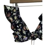 Tanya Taylor NWT Orelia Lily Haze Flutter Sleeves Bikini Top M Multicolor Black Photo 6