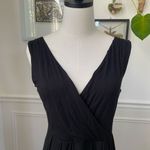 Garnet Hill Black Cross Top Sleeveless Dress Black S Photo 2