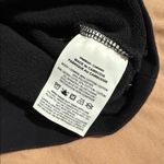 Nike  Black Boxy Cropped Crewneck with White Swoosh Small Photo 4