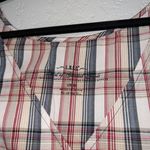 H&M L.O.G.G. Tan Red Plaid Cotton Dress Size 12 Photo 2