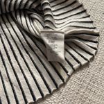 Theory  Black and White Striped Sleeveless Blouse Photo 4