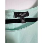 Talbots  Woman 16W Mint Green‎ Sleeveless Button Back Blouse Top Career Photo 1