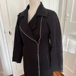 Fred Perry Black Trench Jacket Size 4 Photo 2
