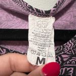 Ivory Ella  Floral Paisley Lounge Bralette Black Light Purple Size M Photo 4