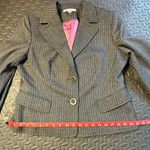 Caslon  Women’s Charcoal Pinstripe  Blazer Size 14 Photo 7