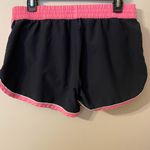 Under Armour Womens Black Pink Lined Under Armour Semi-Fitted Running Shorts Size Small Photo 1