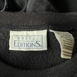 Vintage Basic Editions Halloween Embroidered Black Crewneck Large Photo 3