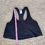 Aerie  Offline OTT Crop Tank Top Black Medium Photo 8