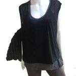 Tangerine  Layered Athletic Mesh Tank Black Gray Women's Size XXL Photo 0