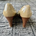 Coach  Elora Patent Leather Peep Toe Wedges Photo 8