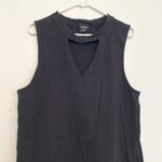 Torrid  3 Plus Size Foxy Cutout Tank Solid Black High Neck Choker Cotton Blend 3X Photo 3