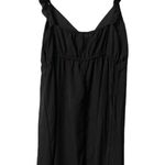 Kingston Grey Medium black ruffle straps, tie on front, empire waist maxi dress Photo 8