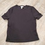 Topshop Black Short Sleeve T-shirt Size 6 Photo 0