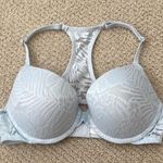 Victoria's Secret NEW Victoria’s Secret PINK Embellished Lacy Blue Push-Up Bra Size 32C NWOT Photo 0
