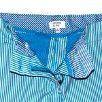 Crown & Ivy 5” Turquoise Striped Shorts Photo 3