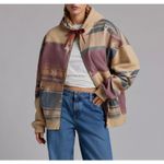 Urban Outfitters BDG Hunter Patchwork Fleece Zip Up Hoodie Sweatshirt in Neutral Photo 2