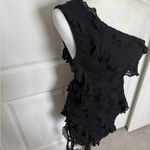 ZARA Black One-Shoulder Bodycon Dress Photo 3