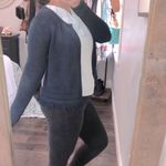 Artisan NY  navy blue fringe sweater cardigan NWT Photo 1