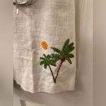 C&C California  Cream High Waist Shorts with Palm Embroidery Photo 1