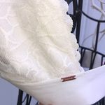 PINK - Victoria's Secret Pink Victoria’s Secret white lace bralette size large floral print causal sexy​​ Photo 2