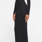 SKIMS Body Long Slip Dress in Onyx, Size Medium Photo 7