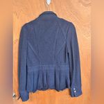 Elevenses Anthropologie ‎ Navy Military Pea Coat Jacket Size 6 Photo 3