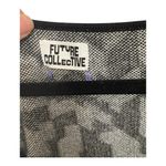 Future Collective Broken Houndstooth Cropped Festival Sweater Women’s 3X Black Photo 6