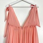 Mac Duggal  Bow Sleeve Tiered Gown in Blush Size US 8 Photo 5