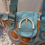 Italian Designer Nuovedive Sequin & Leather Handbag Blue Photo 7